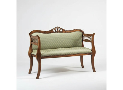 Classic bank luxury upholstered bench living room seating two-seater