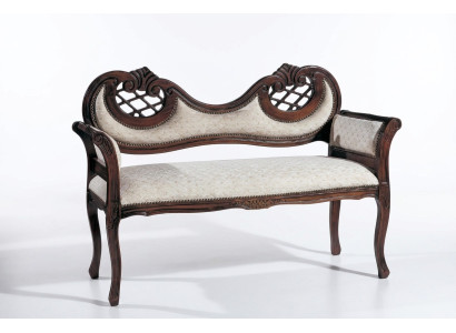 Living room luxury sofa upholstery fabric textile seating upholstered bench