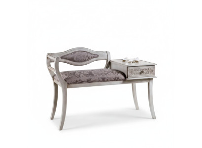 Luxury upholstered bench living room textile furniture style classic new