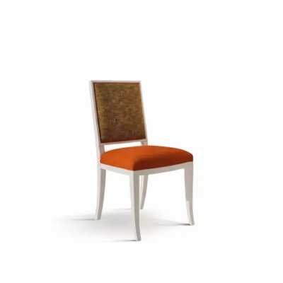 Dining room designer chair wood luxury style classic upholstered chair
