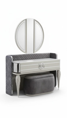 Bedroom vanity table with mirror luxury new console modern design