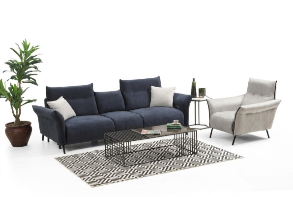 Luxury Sofa Set Three-Seater Sofa Upholstered Armchair Living Room Couch New