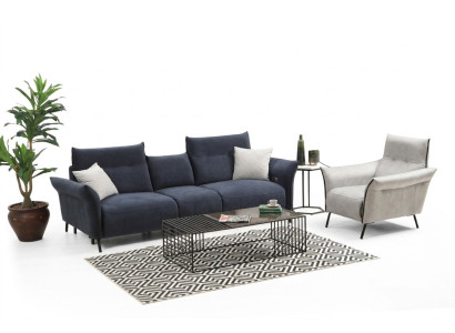 Luxury Sofa Set Three-Seater Sofa Upholstered Armchair Living Room Couch New