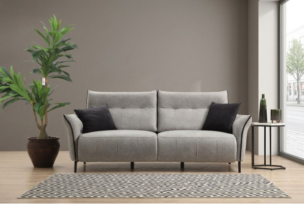 Luxury Three-Seater Sofa Couch Designer Modern Upholstery Textile New Furniture