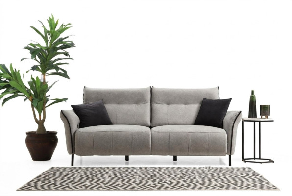 Luxury Three-Seater Sofa Couch Designer Modern Upholstery Textile New Furniture