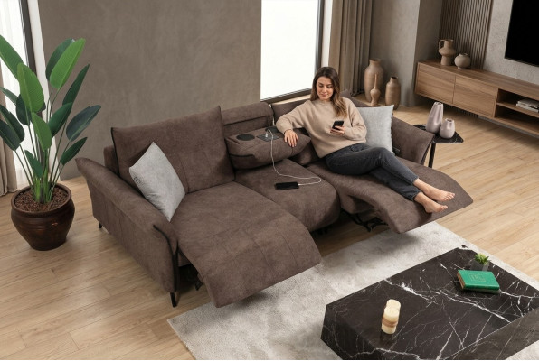 Luxury Sofa Couch Living Room Four-Seater Upholstered Sofa Modern Designer New