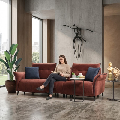 Designer sofa living room new upholstered four-seater couch modern furniture