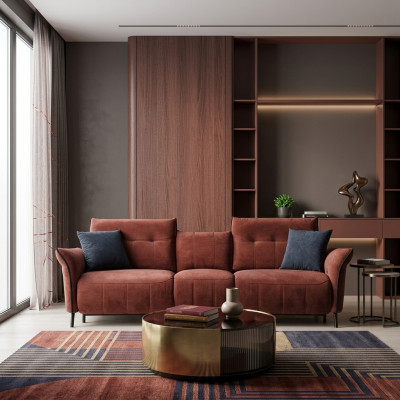 Designer sofa living room new upholstered four-seater couch modern furniture