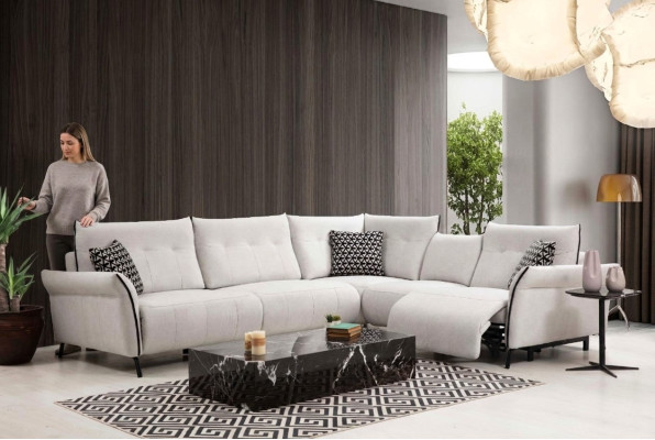 Corner sofa living room sofa couch upholstery textile furniture modern designer new