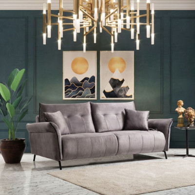 Sofa Couch Living Room Three-Seater Upholstered Sofa Luxury Design Furniture Modern Textile