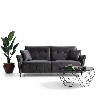Three-seater sofa luxury modern living room upholstered textile furniture couch new