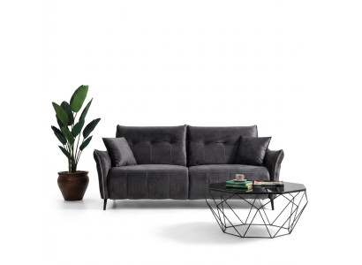 Three-seater sofa luxury modern living room upholstered textile furniture couch new