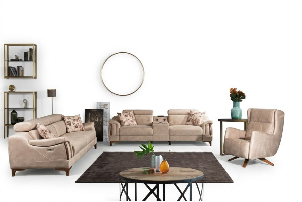 Living room set 3-piece luxury sofa set three-seater sofa couch modern furniture