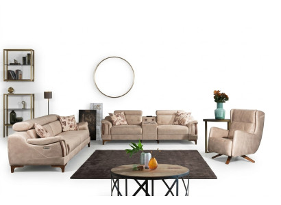 Living room set 3-piece luxury sofa set three-seater sofa couch modern furniture
