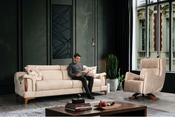 Sofa set living room set single seater modern three-seater sofa couch new