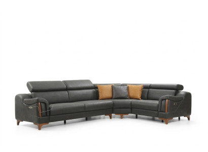 Sectional sofa L-shape sofa couch design upholstery modern textile furniture living room