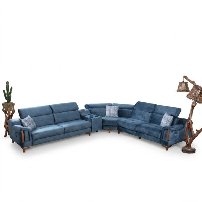 Living room corner sofa L-shape sofa couch modern design furniture textile