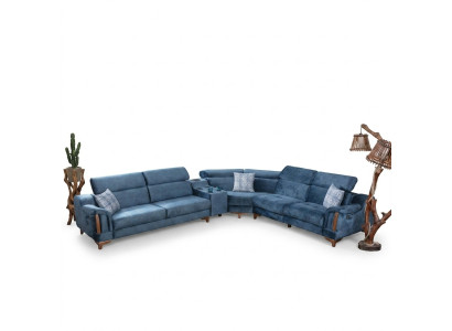 Living room corner sofa L-shape sofa couch modern design furniture textile