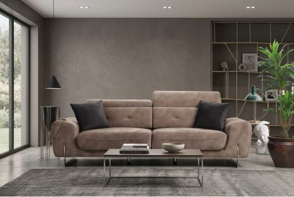 Three-seater sofa couch modern design upholstery furniture luxury textile