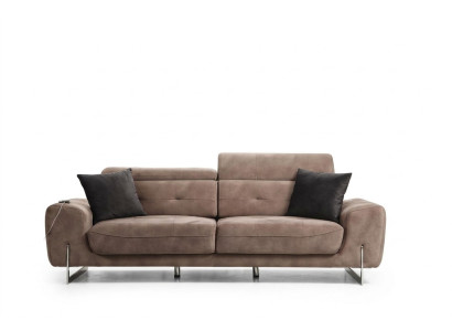 Three-seater sofa couch modern design upholstery furniture luxury textile