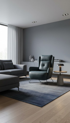 Modern black armchair living room designer seating furniture textile upholstery fabric