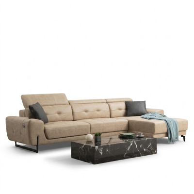 Luxury living room sofa couch L-shape designer furniture modern seating upholstered furniture