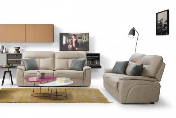 Complete set 2-piece three-seater sofas couch suite design modern living room