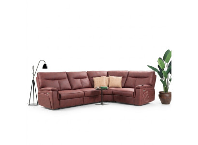 Luxury Corner Sofa Red Sofa Couch L-Shaped Modern Upholstered Furniture Designer Living Room