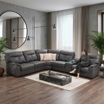 Design corner sofa L-shape sofa couch luxury upholstery furniture modern corner suite new