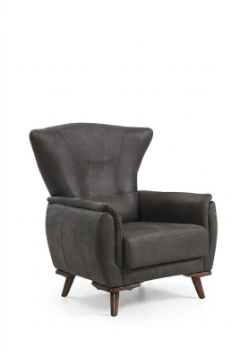 Modern armchair luxury living room upholstered furniture grey seat design furniture