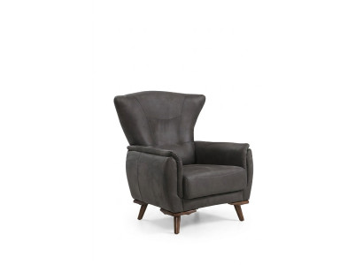 Modern armchair luxury living room upholstered furniture grey seat design furniture