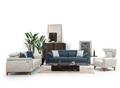 Living room set Modern luxury sofa set 3-piece upholstered furniture textile new