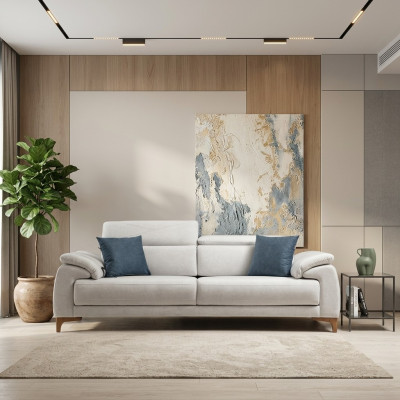 Three-seater sofa couch living room luxury upholstered sofa design modern furniture new