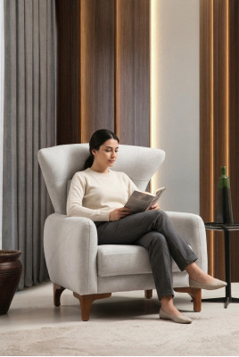 Luxury Chair Modern Living Room Textile Furniture Design Upholstery Fabric