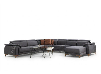 Living room corner sofa U-shaped upholstery furniture sofa couch modern furniture design