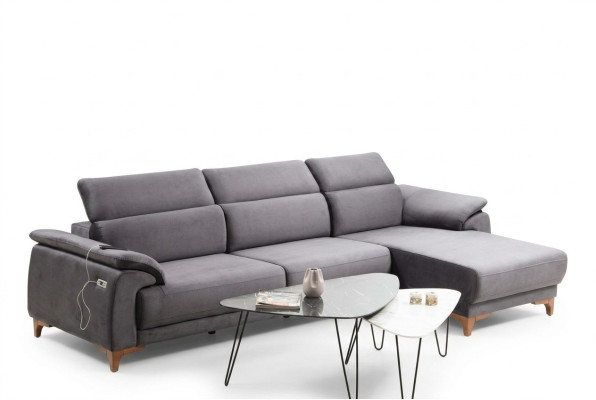 L-shaped sectional modern living room sofa couch upholstered furniture luxury design