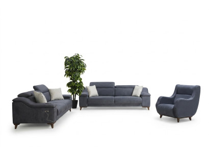 Sofa Set Complete Modern Living Room Textile Couch Luxury Upholstered Furniture