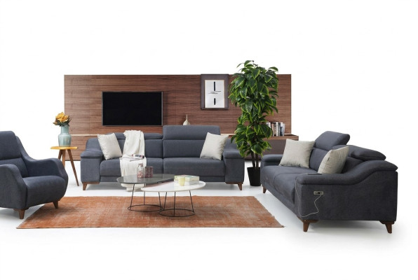 Design three-seater sofa couch upholstery modern living room textile sofas new furniture