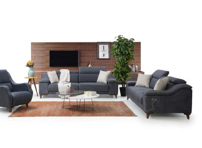 Design three-seater sofa couch upholstery modern living room textile sofas new furniture