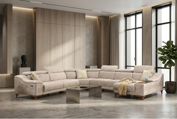 Corner sofa U-shape upholstered sofa couch set corner sofas modern living room