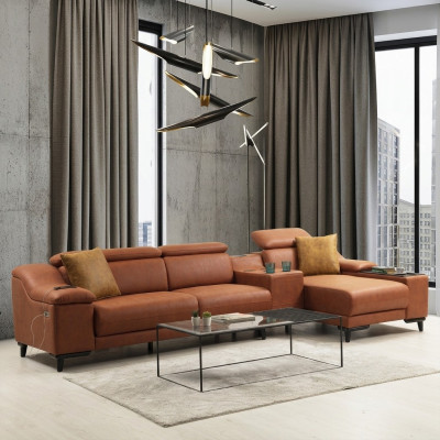 Luxury corner sofa L-shaped sofa couch design upholstery modern textile living room new