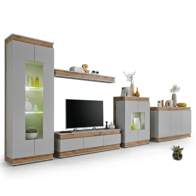 Living Room Set 5-Piece TV Stand Modern Display Cabinet Wood Furniture Luxury Sideboard New