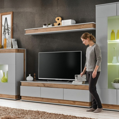 Living Room Set TV Stand New Shelf Luxury Furniture Modern Design Wall Unit