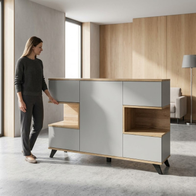 Modern white sideboard living room new luxury designer sideboard furniture wood