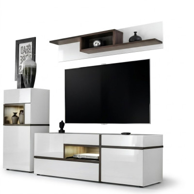 Living room wall unit TV stand shelf luxury design set modern furniture new