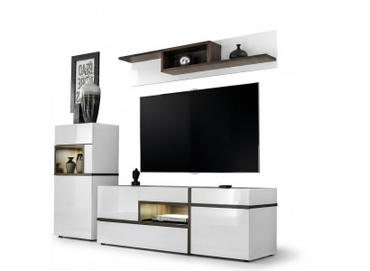 Living room wall unit TV stand shelf luxury design set modern furniture new