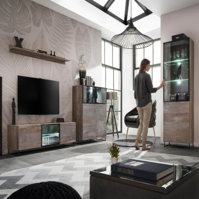 Modern living room set TV stand design furniture display cabinet new wood furniture