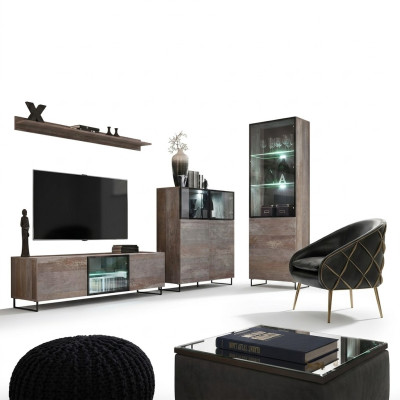 Modern living room set TV stand design furniture display cabinet new wood furniture