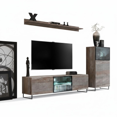 TV stand modern shelf living room design furniture wall unit furniture