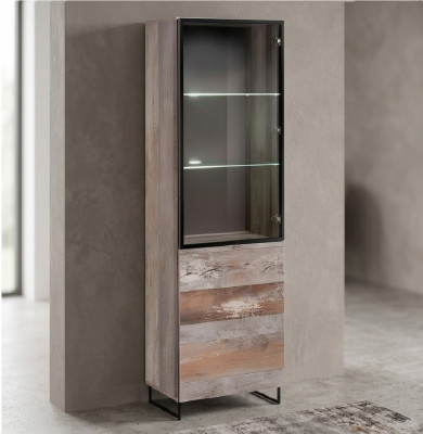 Showcase design cabinet wood modern new furniture gray wood interior